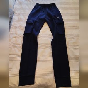 Adidas Slim Fit Cargo Joggers Size XS - Navy